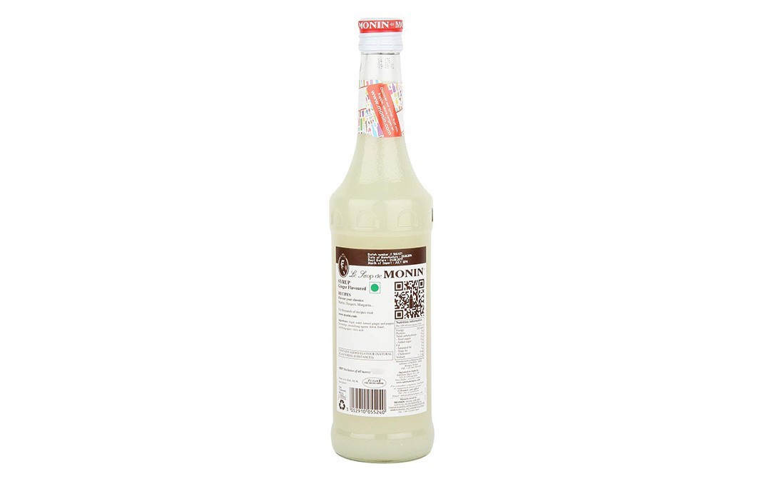Monin Gingembre, Ginger Syrup   Glass Bottle  700 millilitre